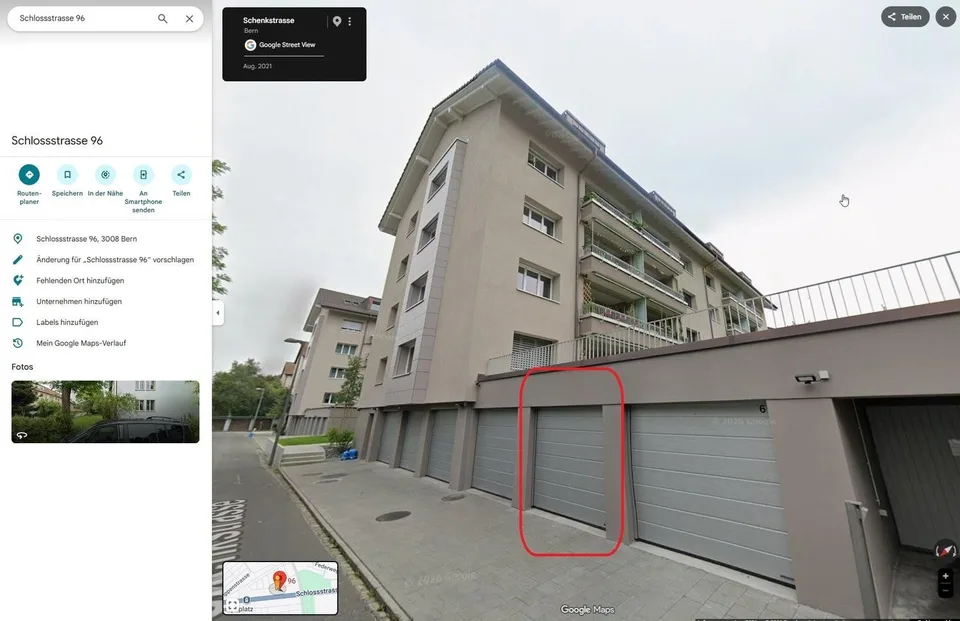 Einzelgaragenbox für CHF 160.00