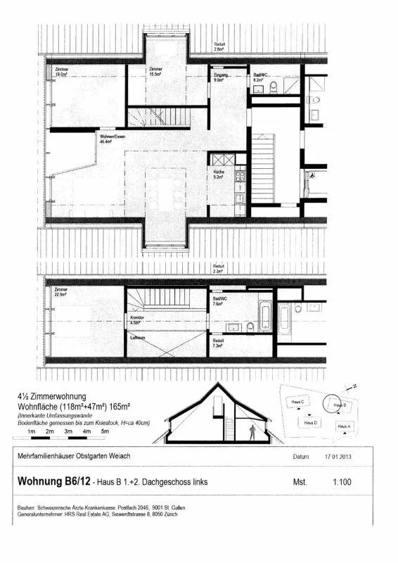 Grosszügige und heimelige Maisonettewohnung in ländlicher Idylle Kopie – Foto 12 von 12