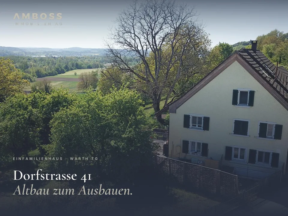 Altbau im Ortskern – 5.5 Zi, südseitig, zum Ausbauen
