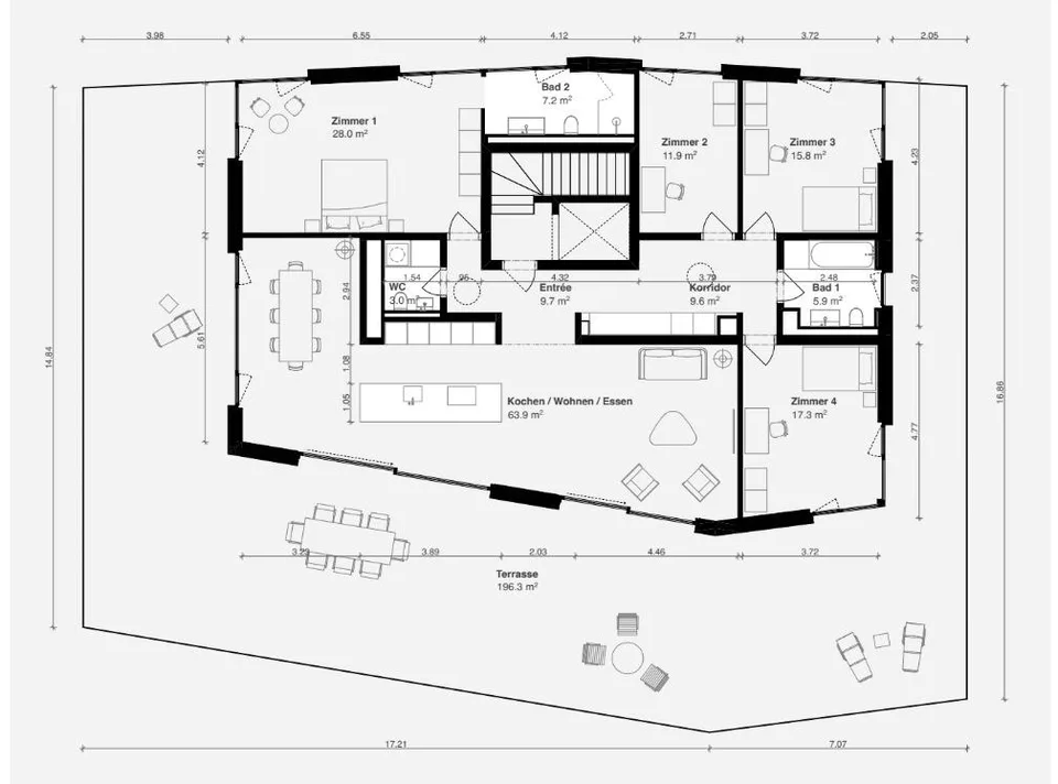 6.5 Zimmer Attikawohnung in Arlesheim – Foto 13 von 13