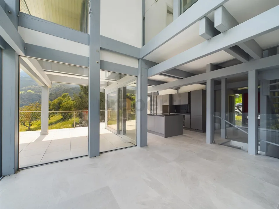 Moderna villa da 7.5 locali con vista panoramica ad Acquarossa - Va...