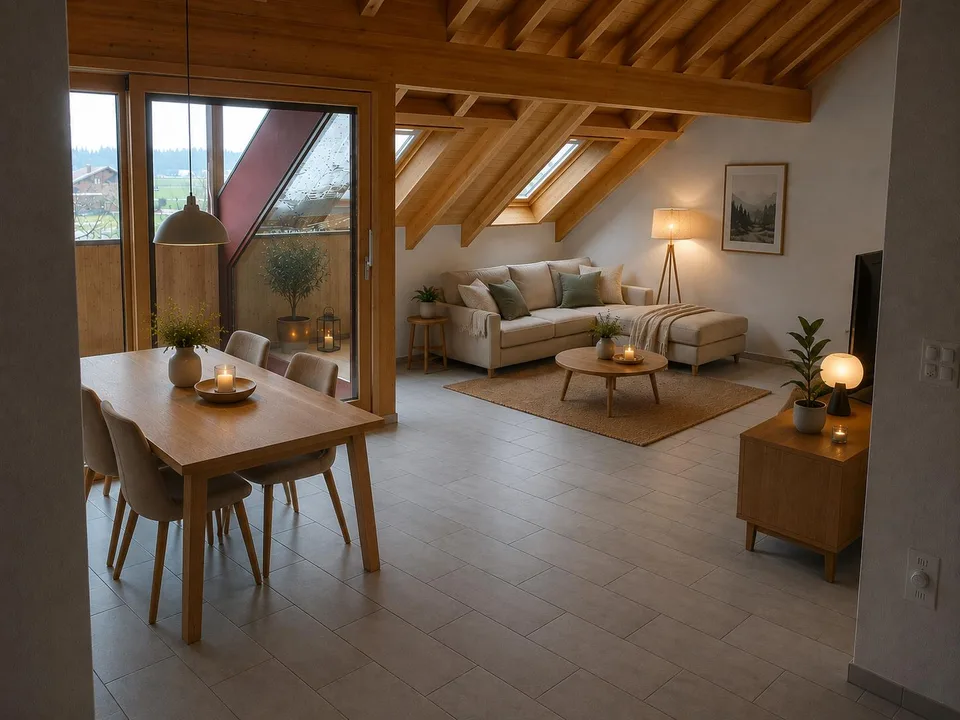 Wunderschöne 5 ½ Zimmer – Dachwohnung mit Galerie
