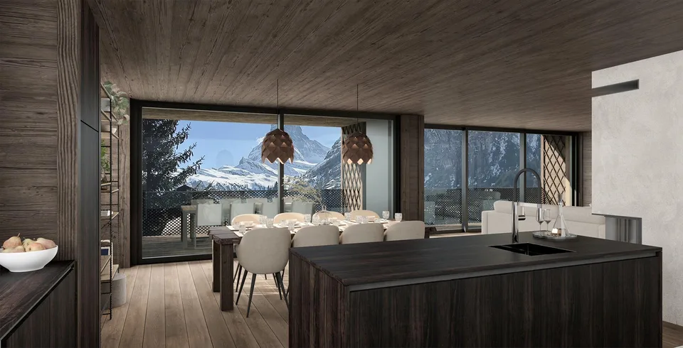 Fully approved Chalet Project in Zermatt, panoramic Matterhorn view