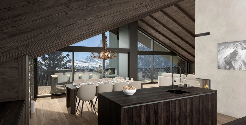 Fully approved Chalet Project in Zermatt, panoramic Matterhorn view