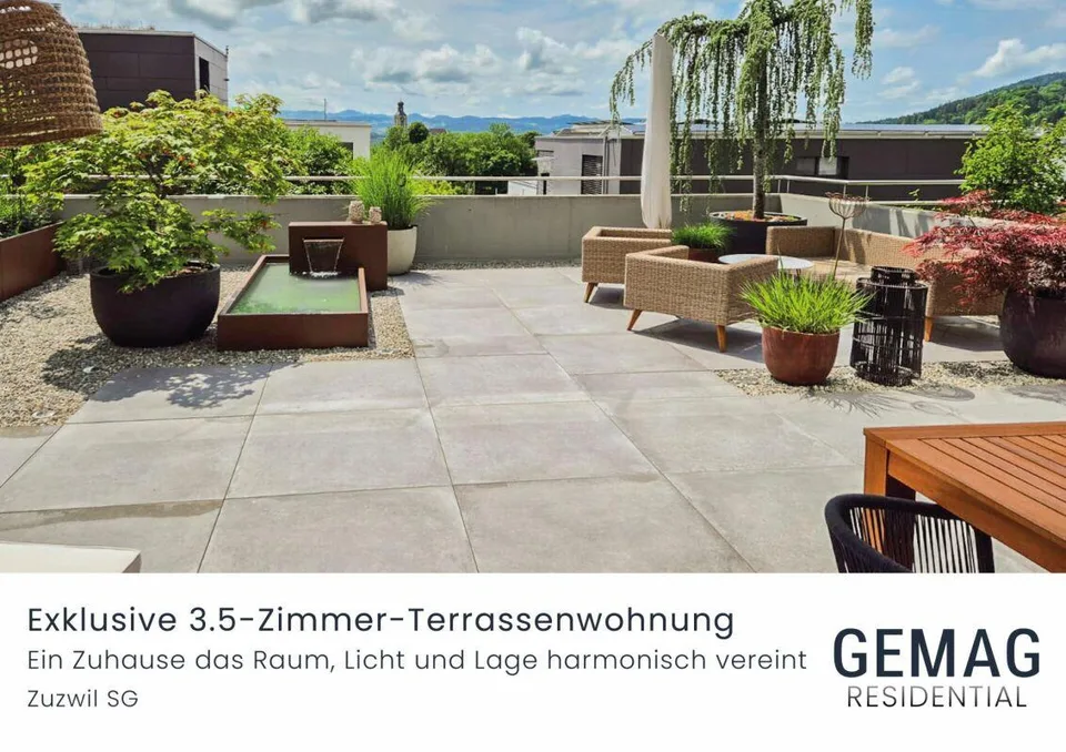 Grosszügige 3.5-Zimmer Terrassenwohnung