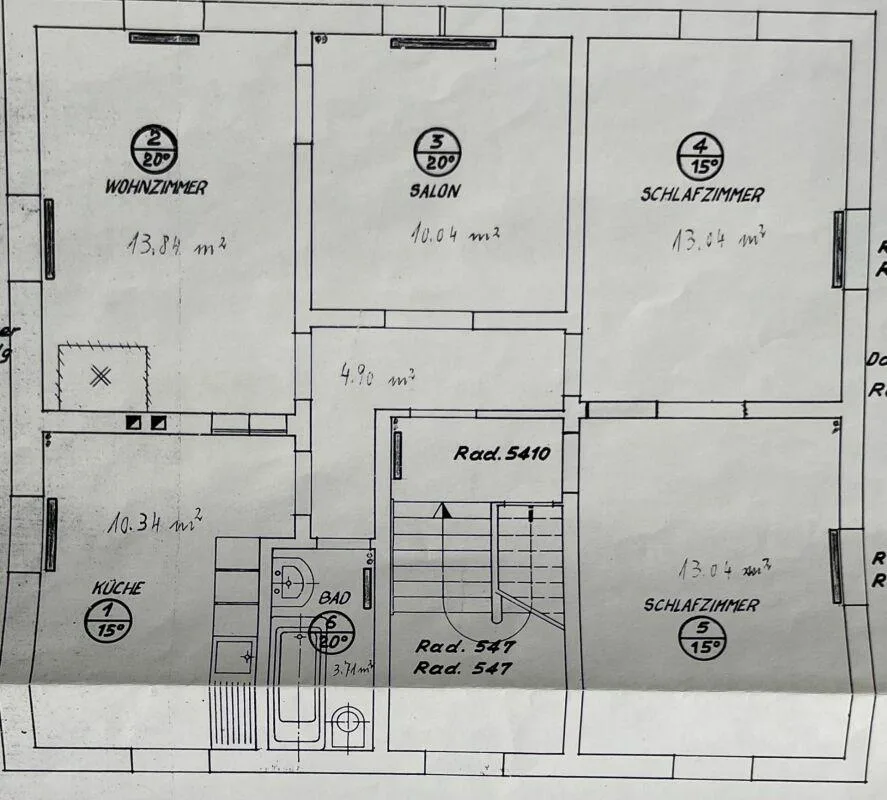 Günstige Altbau Wohnung an zentraler Lage – Foto 6 von 6