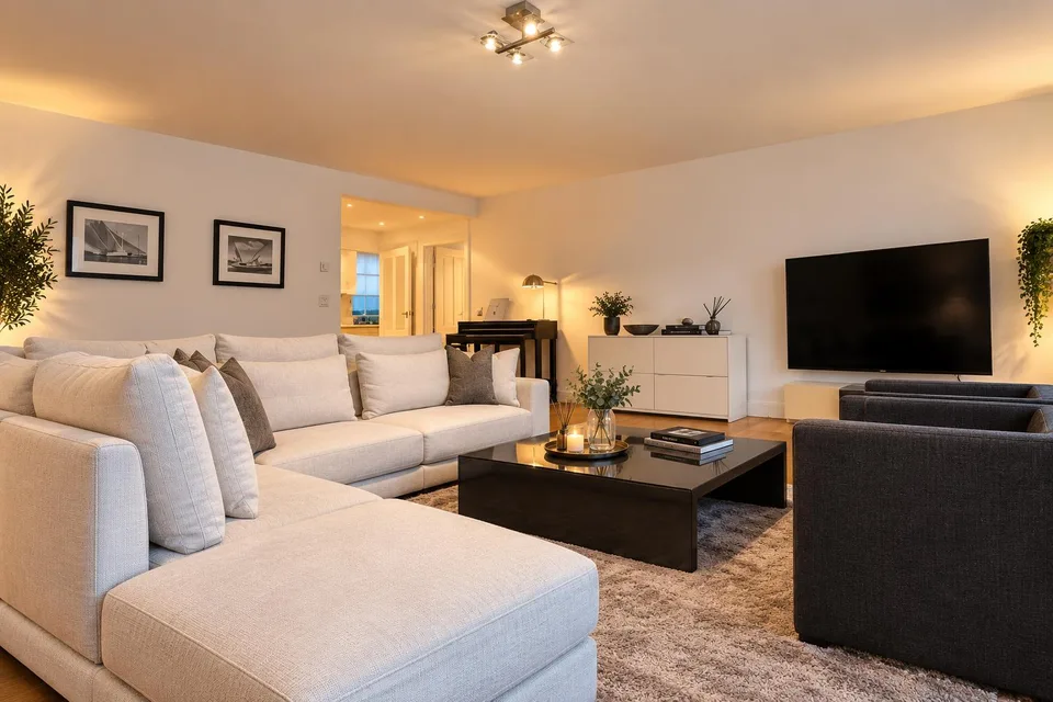 Luxury 3-Bedroom Executive Apartment with Private Balcony | Gym, Sauna