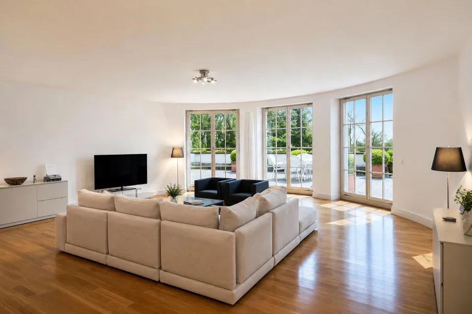 Luxury 3-Bedroom Executive Apartment with Private Balcony | Gym, Sauna