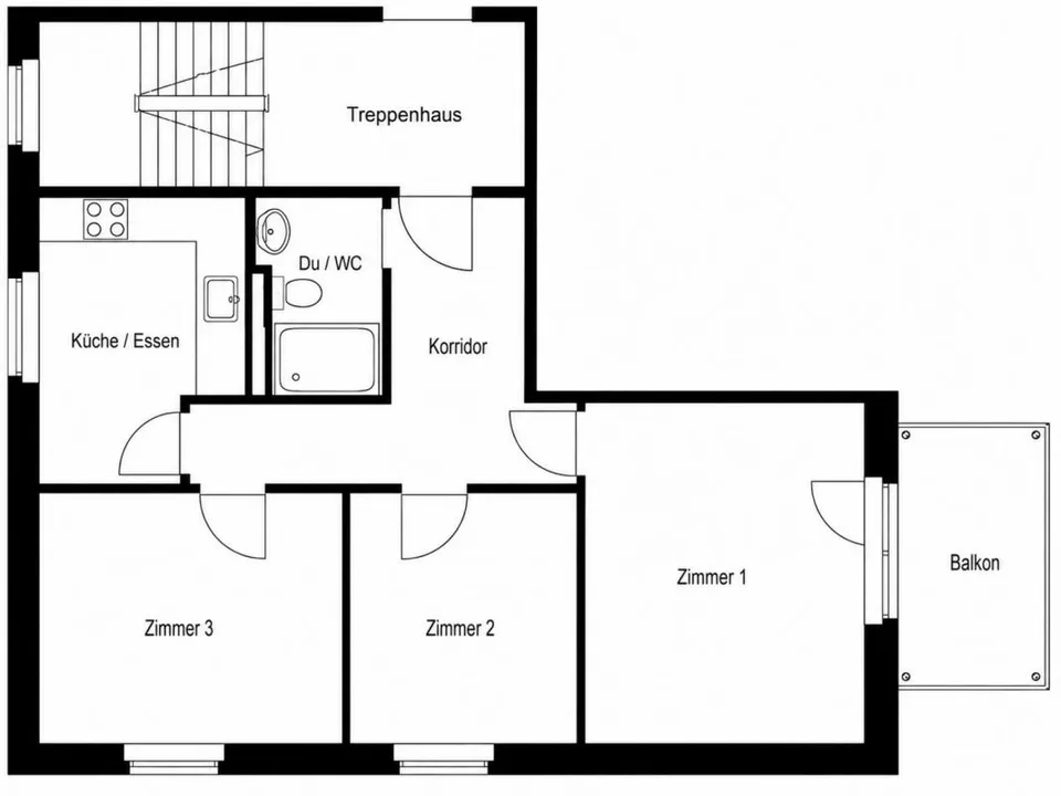 3 Zimmer Wohnung in St. Gallen – Foto 12 von 12