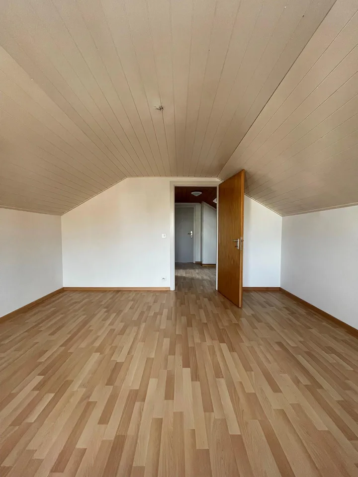 Praktische 1.5-Zimmer-Dachgeschosswohnung im Speicher!