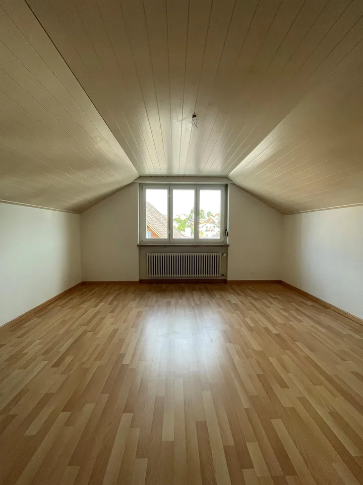 Praktische 1.5-Zimmer-Dachgeschosswohnung im Speicher!
