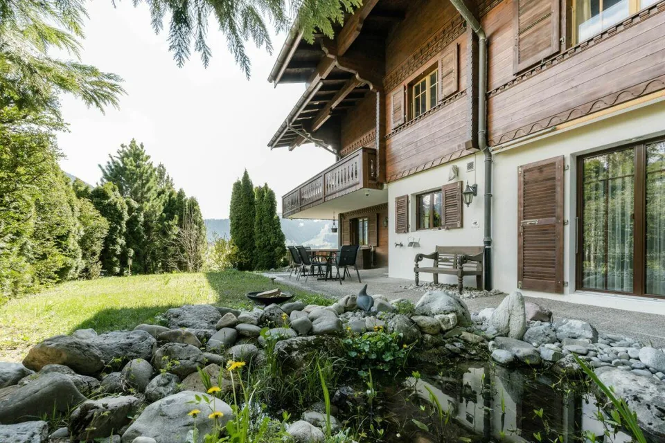 4.5-Zimmerwohnung mit Garten in Château d'Oex