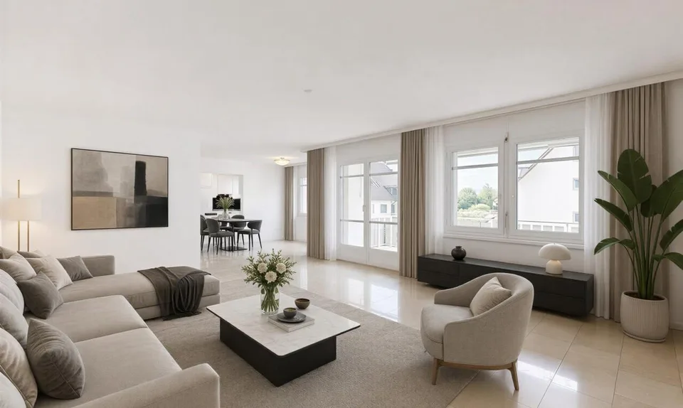 Helle 4.5-Zimmer-Wohnung mit Südbalkon in Volketswil