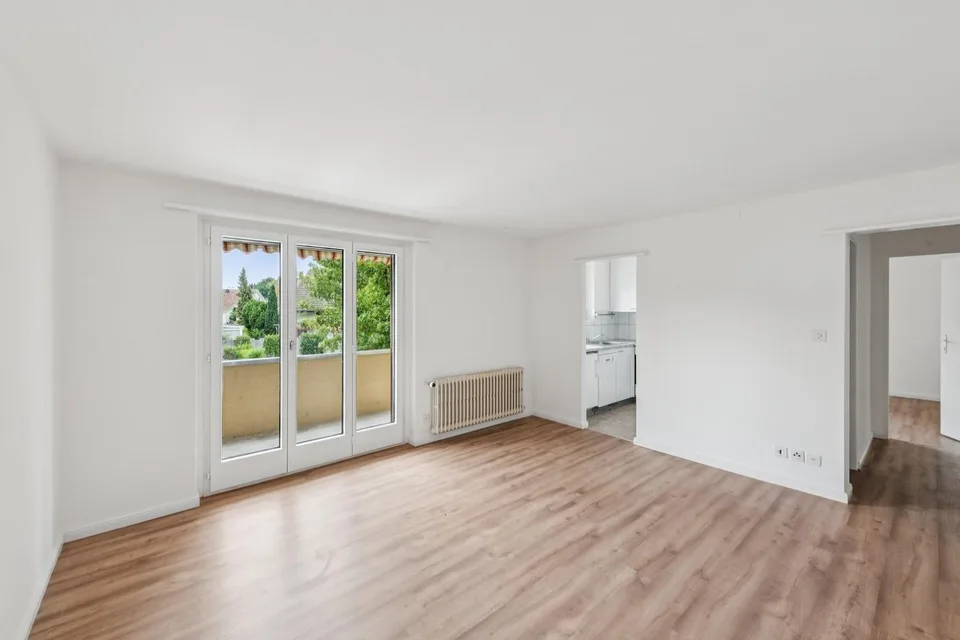 2-room apartment on the ground floor freshly refurbished in a quiet location