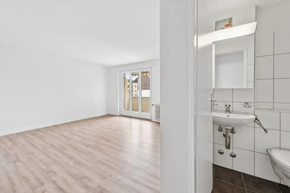 2-room apartment on the ground floor freshly refurbished in a quiet location