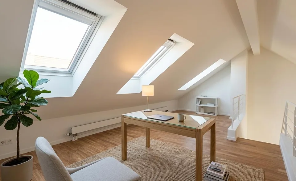 Spacious attic apartment