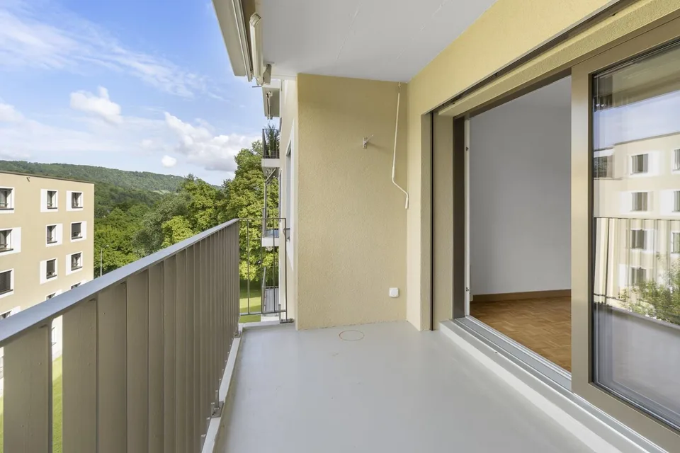 1.5-room apartment with sunny balcony and green views