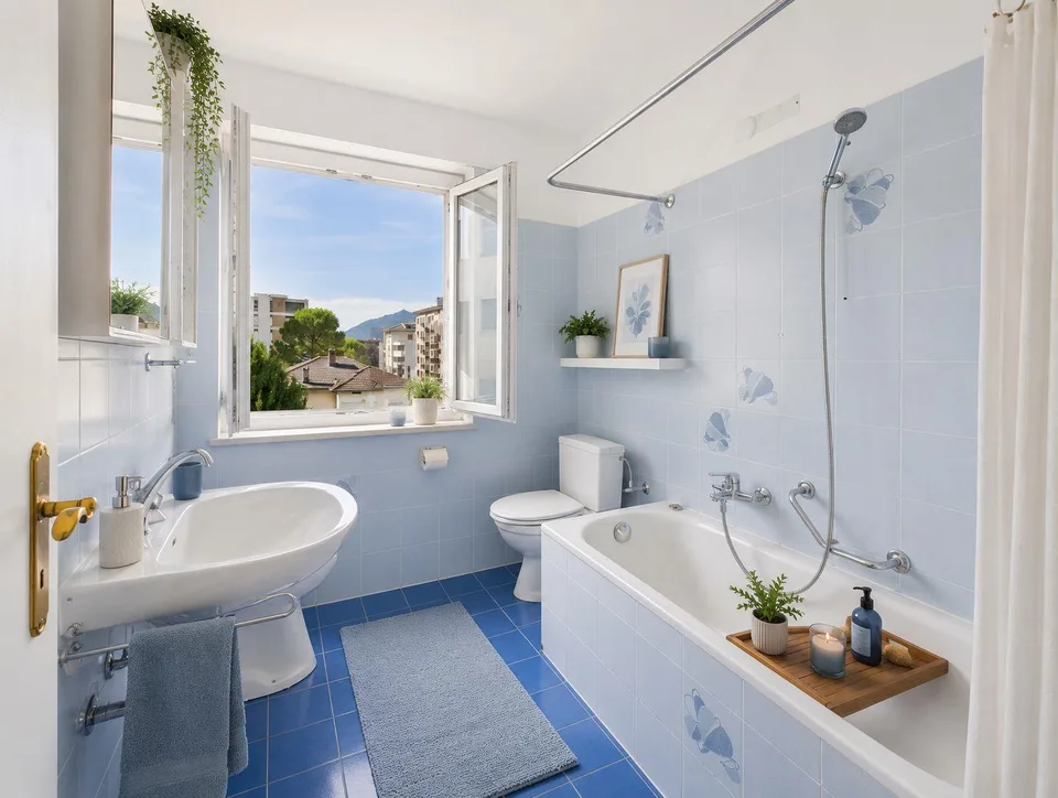 3.5 locali di ampia metratura, grande balcone soleggiato e a due passi dal Lago (residenza primaria o secondaria)