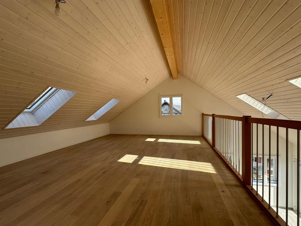 Magnifique attique avec vue superbe, grande mezzanine et transports...