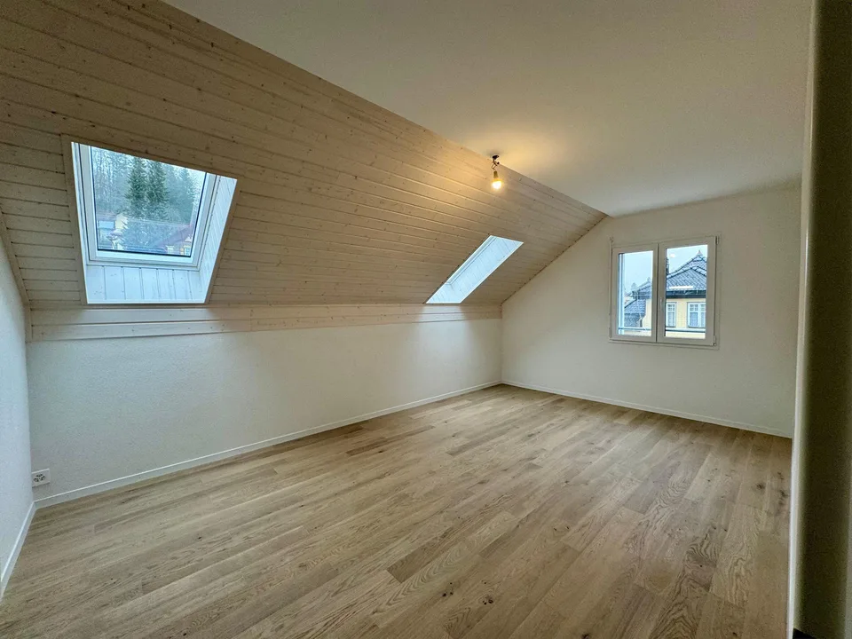 Magnifique attique avec vue superbe, grande mezzanine et transports...