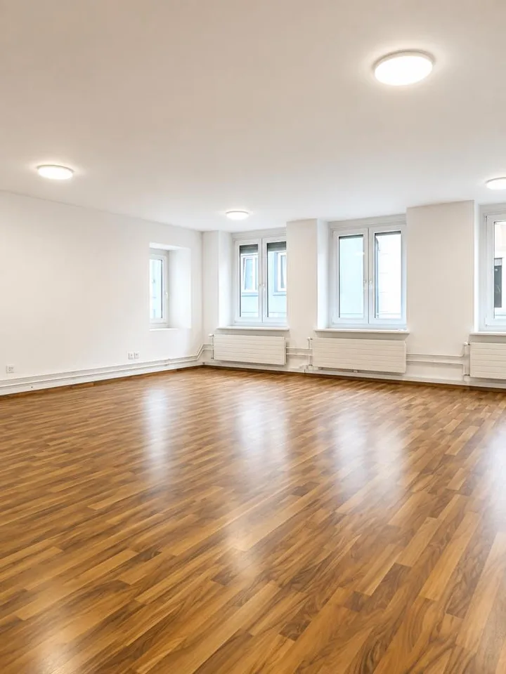 Lichtdurchflutete Bürofläche mit Dachterrassen und Limmatblick