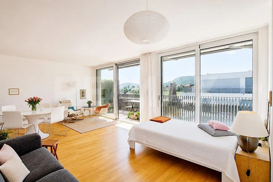 Moderne 2.5-Zimmer-Attika-Wohnung mit grosser Sonnenterrasse und Weitsicht