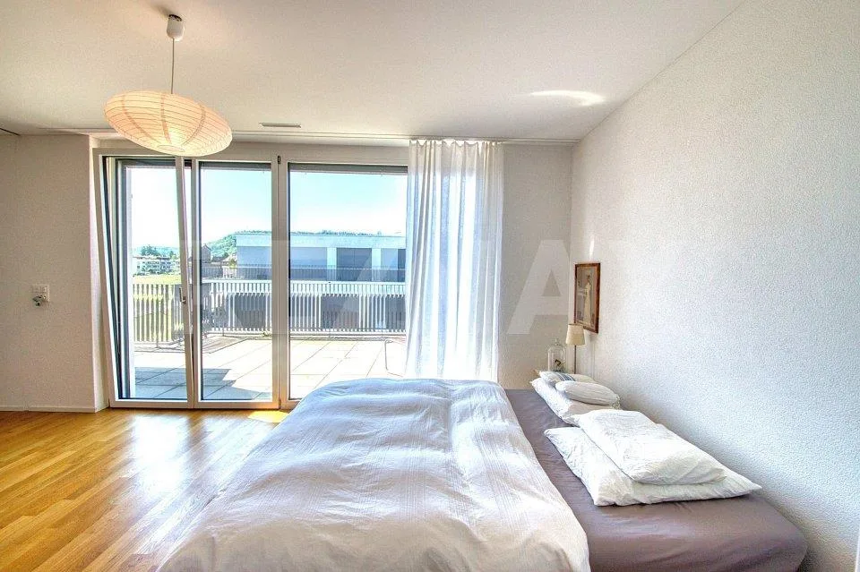 Moderne 2.5-Zimmer-Attika-Wohnung mit grosser Sonnenterrasse und Weitsicht