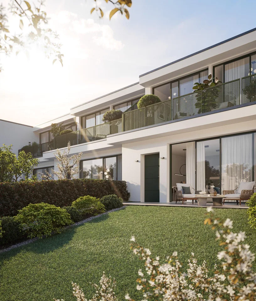 MODERNE E NUOVE VILLETTE DI 5.5 LOCALI CON GIARDINO A MANNO