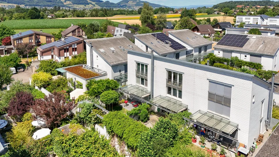 Maison de rangée avec jardin, Hofsiedlung Dorfmatte Rubigen