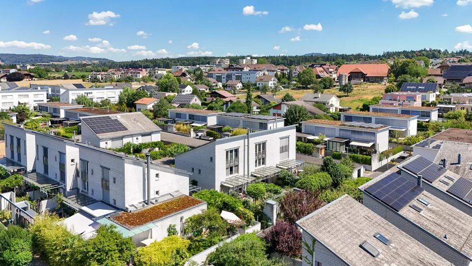 Maison de rangée avec jardin, Hofsiedlung Dorfmatte Rubigen
