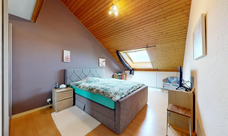 Familienwohnung mit 5,5 Zimmern und 157 m² mit Kamin und Garage