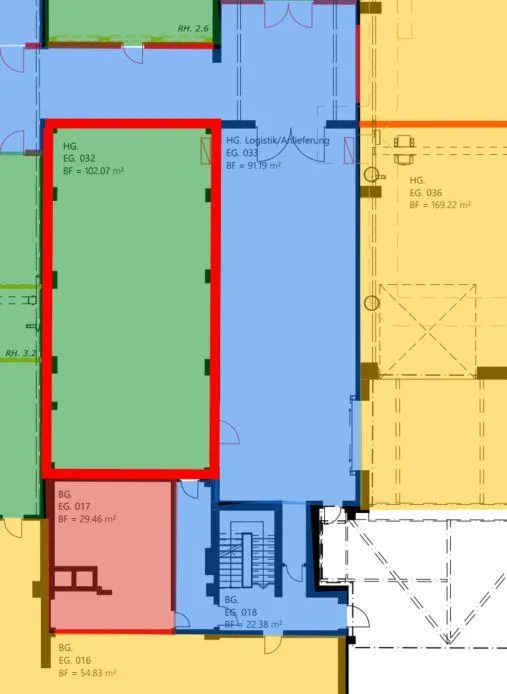 Lagerfläche im EG mit ebenerdigem Zugang - 102 m²