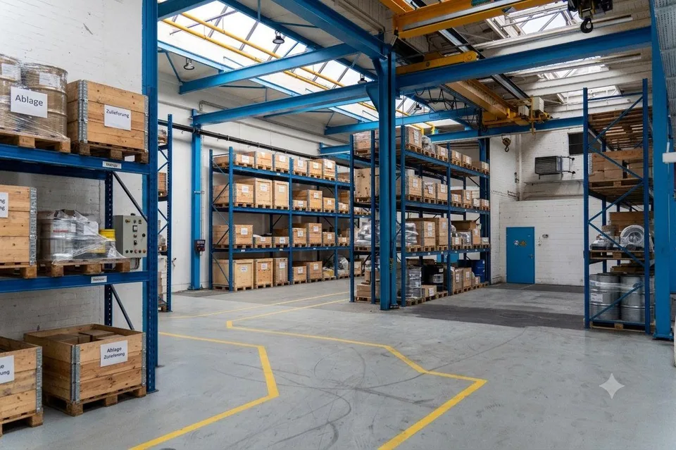 Hohe Lager-/Gewerbehalle mit ebenerdigem Zugang - 550 m²