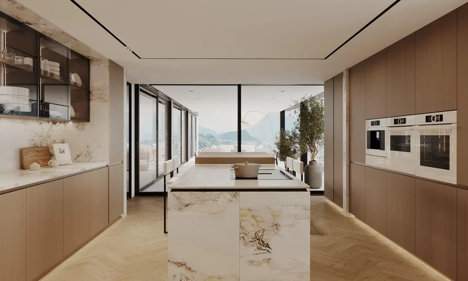 NUOVO ATTICO DI 7 LOCALI CON VISTA LAGO A PARADISO | NEW 7-ROOM PEN...