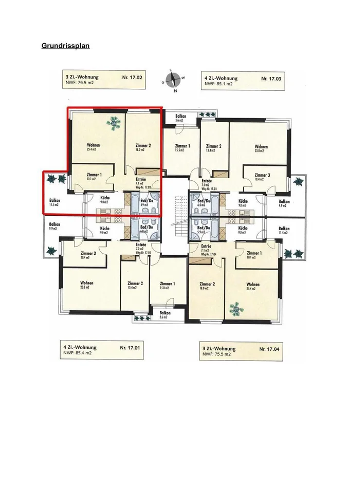 Charmante 3-Zimmer Eigentumswohnung - genial zentral in Reinach