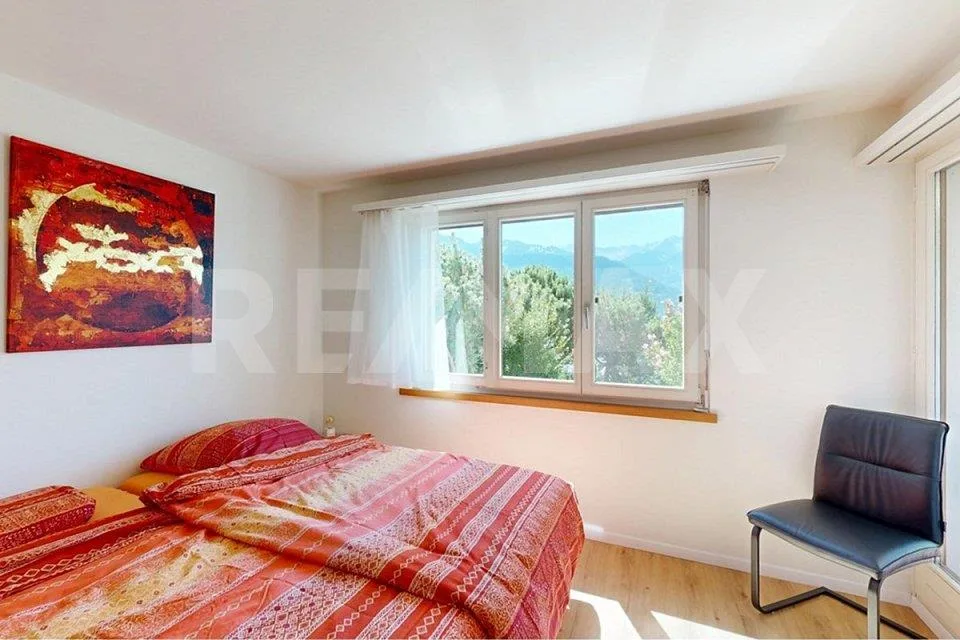 3½ Zimmerwohnung im Erdgeschoss mit Fernsicht