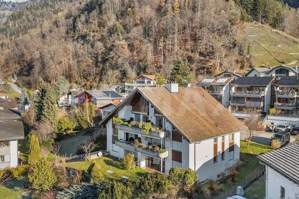 3½ Zimmerwohnung im Erdgeschoss mit Fernsicht