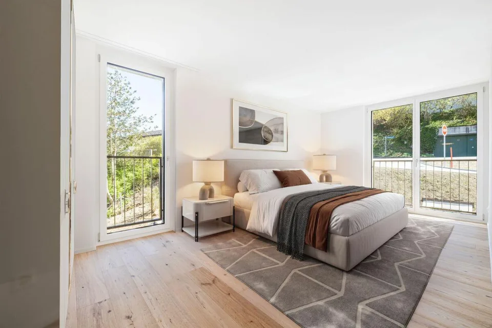 OÙ LE SOLEIL EST CHEZ LUI : APPARTEMENT DE 4,5 PIÈCES ÉLÉGANT DANS UN ENDROIT CALME