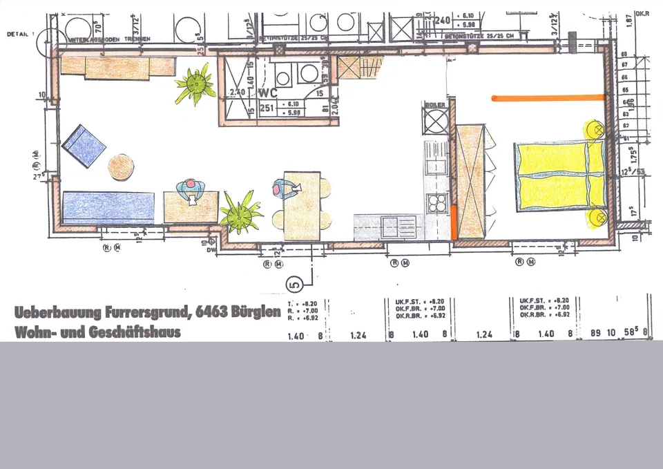 Zu vermieten ab 01.10.2026 Wohnstudio von 54 m2 oder auf Vereinbarung