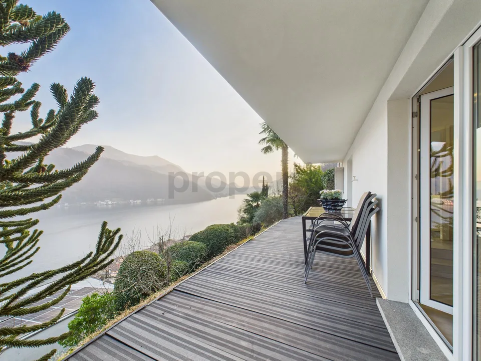 Villa mit Charme in Morcote mit Garten und atemberaubendem Seeblick