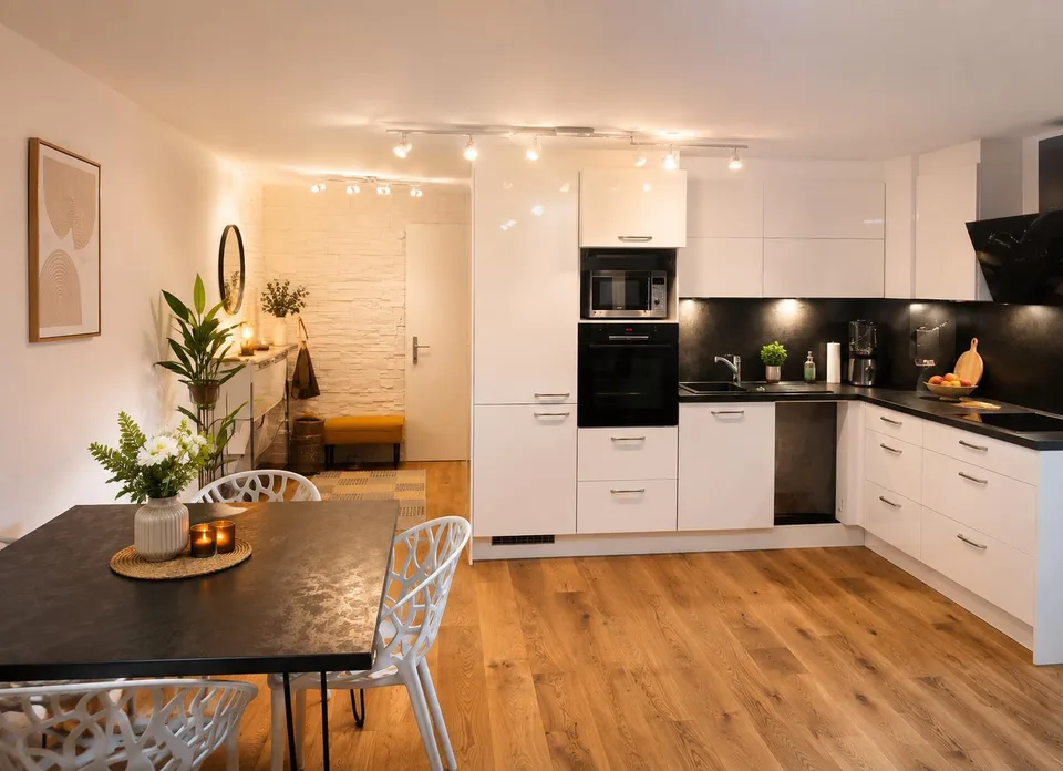 Moderne 3.5-Zimmer-Wohnung mit Balkon und schöner Aussicht in Berneck