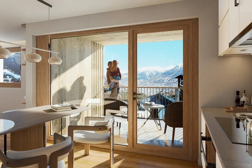 Appartamento 3.5 locali in affitto (primo occupante): Nuovo edificio Hasol a Bürchen