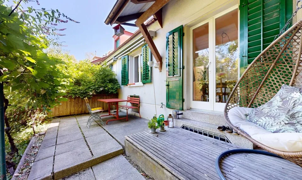 4.5-room row house with garden in a desirable residential area