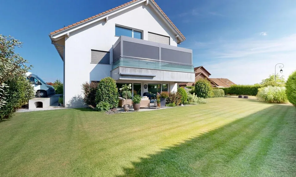 3 pièces en excellent état avec très grand jardin