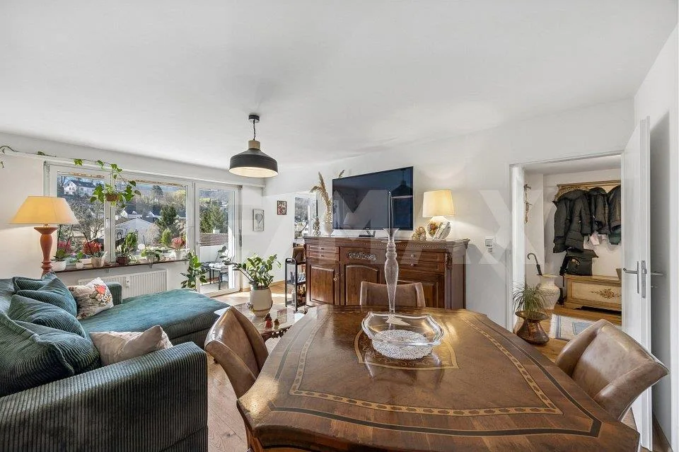 Appartement lumineux 3,5 pièces avec deux balcons