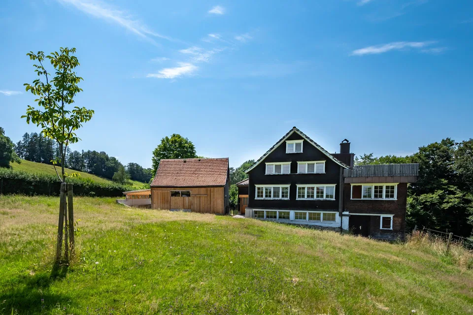 Traditionelles Appenzellerhaus inmitten einzigartiger Landidylle