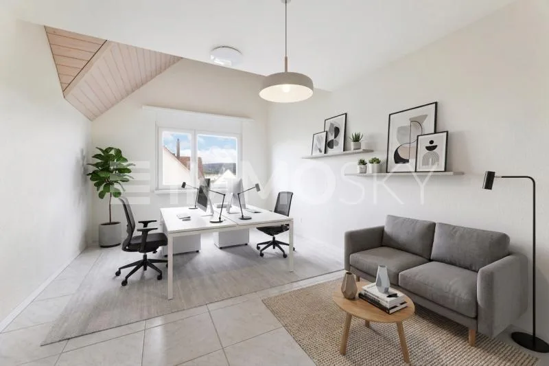 Two attic residences with private lift directly in front of the door