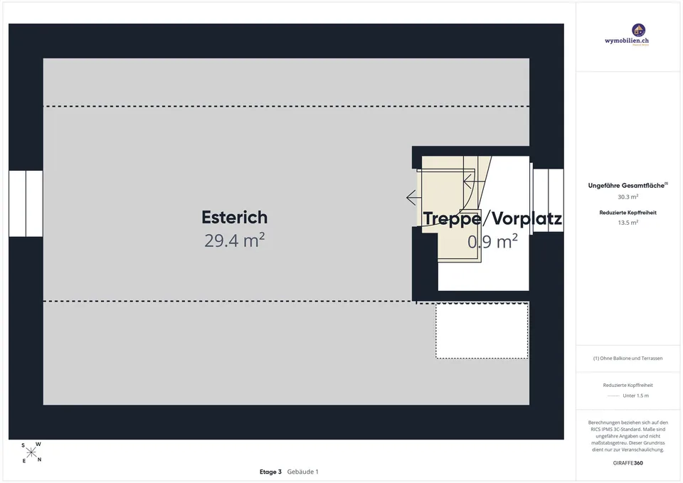 Haus auf grosser Parzelle (1112m2) und XXL-Garage