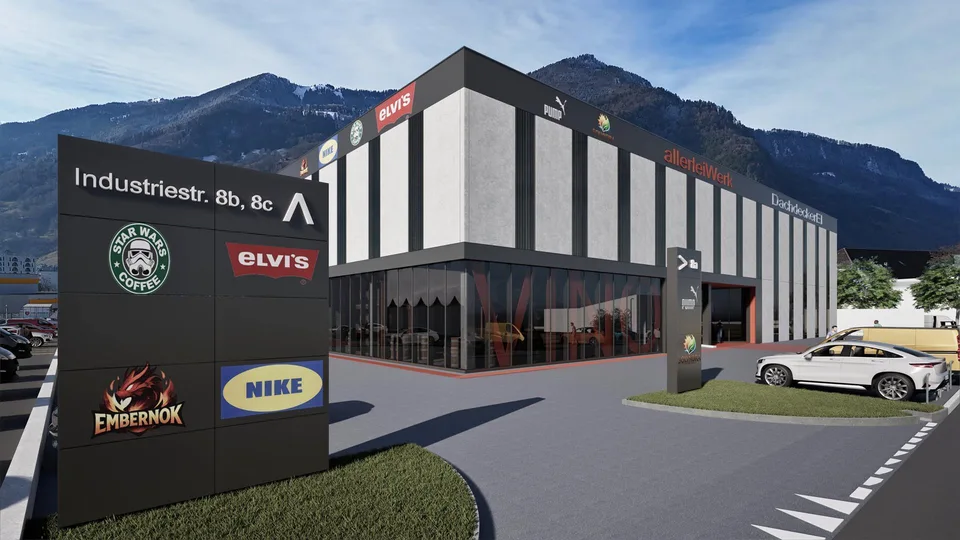 Neubau Gewerbepark Malans: flexibel & individuell gestaltbar a