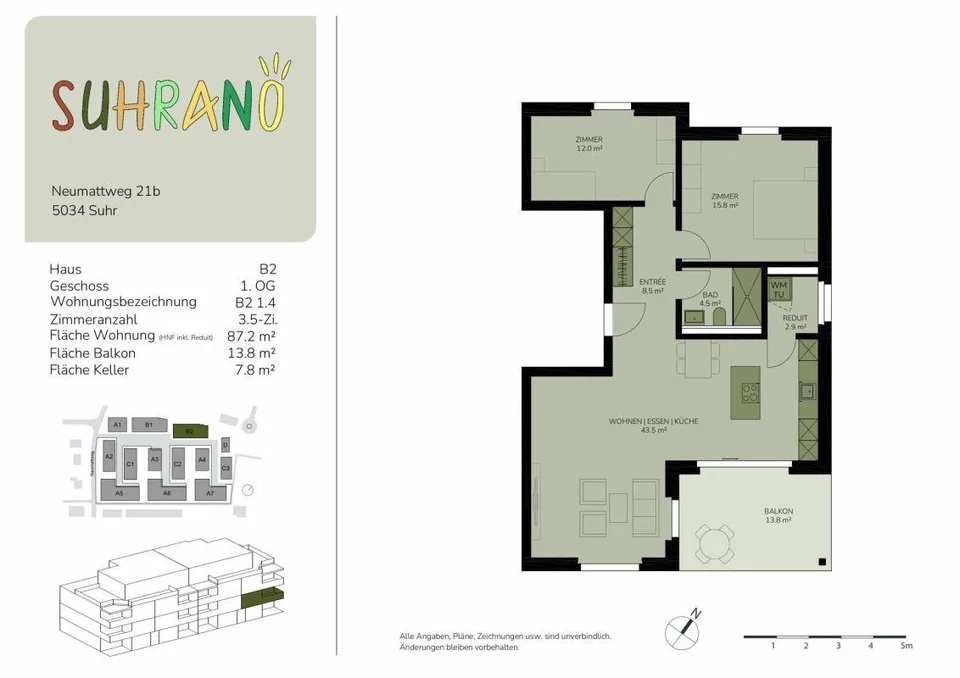 SUHRANO - Appartement en propriété moderne avec un sentiment de vie spécial